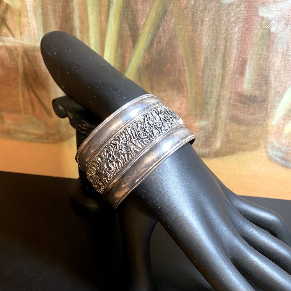 Vintage Sterling Silver 925 Cuff Bracelet